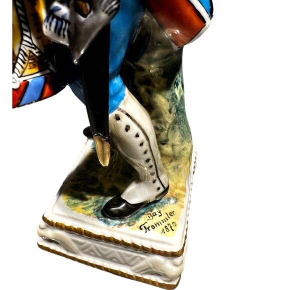 Naples Capodimonte 1804 Porcelain 9" Hand Painted French War Drummer Figurine - Picture 2 of 8